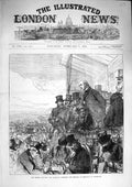 Antique Old Print *3251 1874 General Election Gladstone Greenwich Blackheath