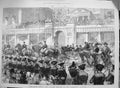 Antique Old Print *3253 1874 Royal Entry London Sailors Admiralty Saluting
