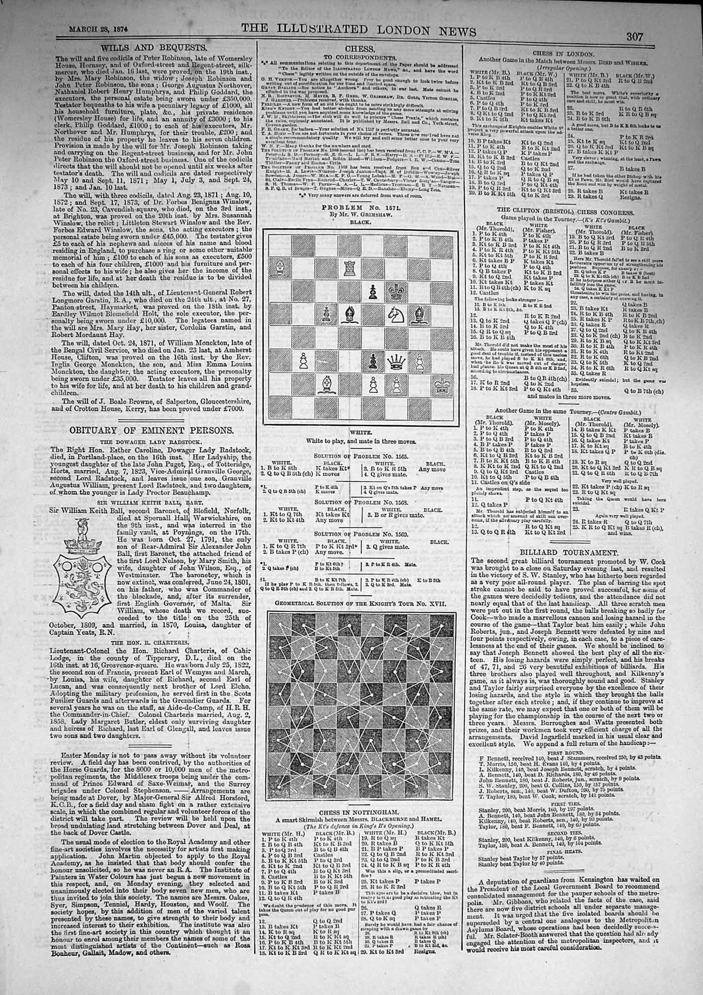 Original Old Antique Print 1874 Eleven Pages Chess Moves Illustrated Lond 19th