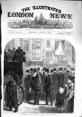 Original Old Antique Print 1874 Funeral Livingstone Southampton Railway Station