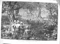 Old Antique Print 1874 Coomassie King'S Slaughtering Place Africa Forest 19th