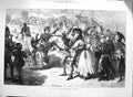 Original Old Antique Print 1874 May Day Fifteenth Century CostumesVictorian