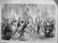 Original Old Antique Print 1874 Ball Mansion House Lord Mayor Duke Edinburgh