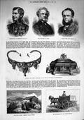 Original Old Antique Print 1874 Commerell Lucas Luxmoore Kappoorthulla Candido