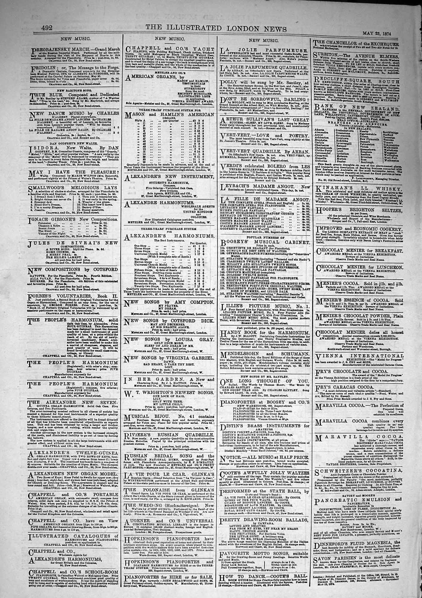 Old Antique Print 1874 Richard Temple Wilson Holker Parker Ship Faraday 19th