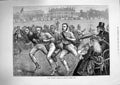 Original Old Antique Print 1874 Dublin University Athletic Sports Colle 19th