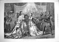 Original Old Antique Print 1874 Scene Talismano Drury Lane Theatre Actors 19th