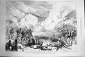 Original Old Antique Print 1874 War Spain Battle Muro Estella Defence Abarzuza