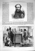 Old Antique Print 1874 Atkinson Durham Wimbledon Rifle Making Ice Machine 19th
