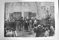 Original Old Antique Print 1874 Prince Wales Opening Guildhall Plymouth England