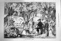 Original Old Antique Print 1874 Fete Des Loges St. Germain Family Fun Day Out