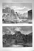 Original Old Antique Print 1874 Railway Disaster Thorpe Norwich Trai Victorian