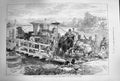 Original Old Antique Print 1874 Pontoon Vaal River Klipdrift African Di 19th