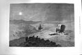 Old Antique Print 1874 Russian Stage Coach Pillaged Robbers Desert Aral 19th