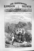 Original Old Antique Print 1874 Civil War Spain Food Carlist Siers Estella 19th