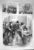 Original Old Antique Print 1874 Princess Wales Birmingham Elkington Bull 19th