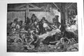 Original Old Antique Print 1874 Vagrants Lime-Kilns Paris France Fine Art 19th