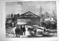 Old Antique Print 1875 Railway Accident Train Scene Shipton-On-Cherwell 19th