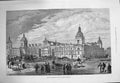 Original Old Antique Print 1875 Exterior Metropolitan Poultry Market Smithfield