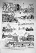 Original Old Antique Print 1875 Transit Venus Astronomy Mauritius Thebes Ob 19th
