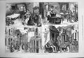 Old Antique Print 1875 Dwellings Poor People London Bloomsbury Islington 19th