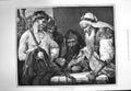 Original Old Antique Print 1875 Men Plaiting Crown Thorns Fine Art Victorian