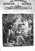 Original Old Antique Print 1875 Duffla Expedition Scouts Abdor Dufflas Natives