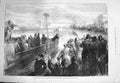 Original Old Antique Print 1875 University Boat Race Oxford Team Corney Reach