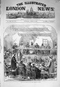 Original Old Antique Print 1875 Trial Guicowar Special Commission Baroda Men