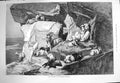 Original Old Antique Print 1875 Young Shepherds Carpathian Mountains Goats 19th