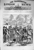 Original Old Antique Print 1875 Fatal Balloon Crash France Carrying Dead Bodies