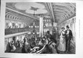Old Antique Print 1875 America Saloon Steam Boat Ship Passengers Fine Art 19th