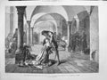 Old Antique Print 1875 Convent San Francesco Sacking City Assisi Topham 19th