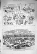 Original Old Antique Print 1875 Captain Boyton Channel Bath Agricultural Show