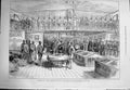 Antique Old Print *3247 1875 Commodore Hewitt African Chiefs Encounter Ship