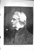 Original Old Antique Print *3246 1875 Portrait Rev. Dr. Colenso Bishop Natal