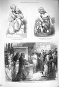 Original Old Antique Print 1875 Sultan Zanzibar Elkington Factory Birmingham