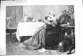 Original Old Antique Print 1875 Mother Young Woman House Table Chair Victorian