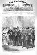 Antique Old Print *4005 1875 Lord Mayor International Municipal Festivities