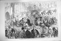 Old Antique Print 1875 Municipal Banquet Mansion House Lord Mayor Loving 19th