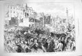 Original Old Antique Print 1875 O'Connell Centenary Dublin Sullivan Sackville