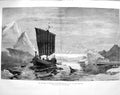 Original Old Antique Print 1875 Discovery Greenland King Eric Red Viki Victorian