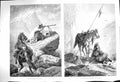 Antique Old Print *4004 1875 Mountaineer Russian Asia Zarovschansky Mountains
