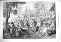 Old Antique Print 1875 Paris Scene Bain De La Grenouillere Croissy France 19th
