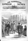 Original Old Antique Print 1875 Visit India Prince Wales Brindisi Serapis Ship