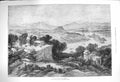 Original Old Antique Print 1875 View Poonah Bombay India Mountains River 19th
