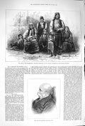 Old Antique Print 1875 War Herzegovina Refuge Morlacchi Ragusa Wilkinson 19th