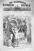 Old Antique Print 1875 Bombay Prince Wales Khanjee Sharf-Ul-Umrah India 19th