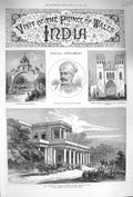 Original Old Antique Print 1875 Madhava Rao Dewan Baroda Poonah Princ Victorian