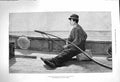 Original Old Antique Print 1876 Eight Bells Boy Helm Fishing Boat Fine Art 19th